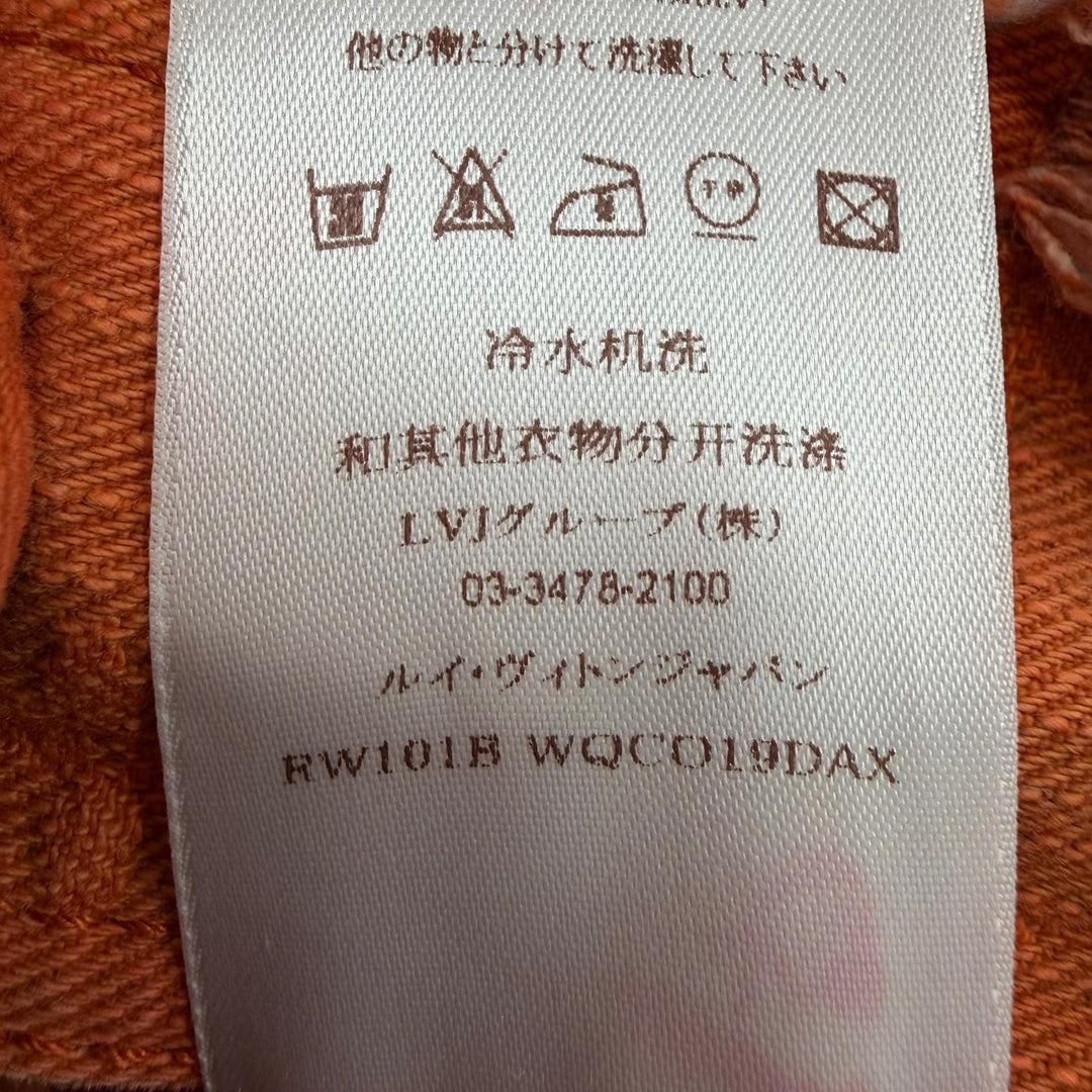 Great LOUIS VUITTON coat Monogram Denim Gradient Orange cotton Women 34