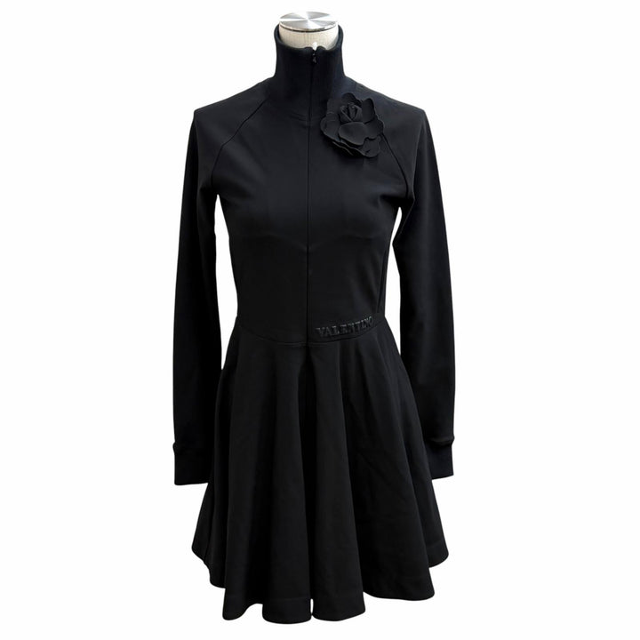 Great VALENTINO one piece black Rayon Women S XB3MJ03V724