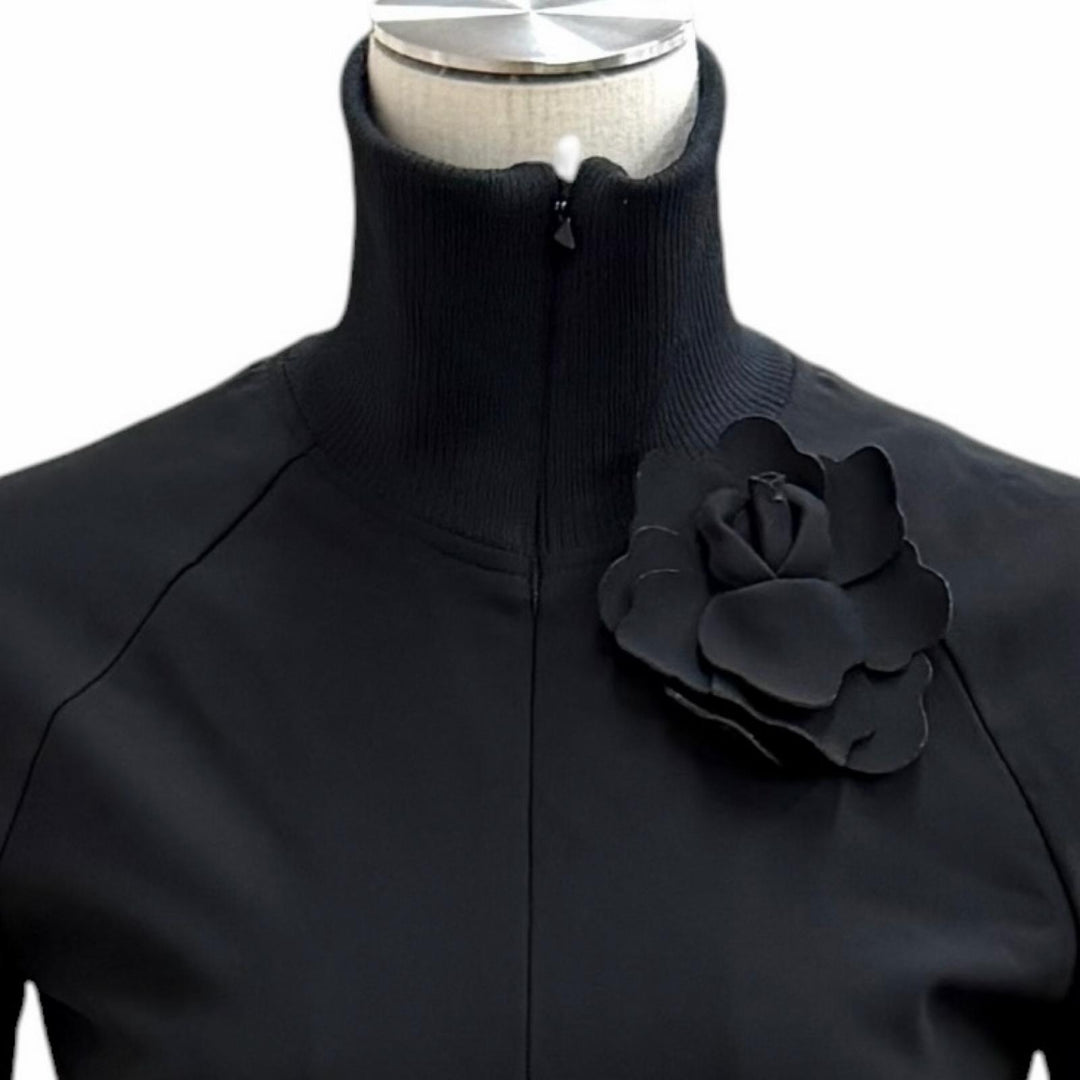 Great VALENTINO one piece black Rayon Women S XB3MJ03V724