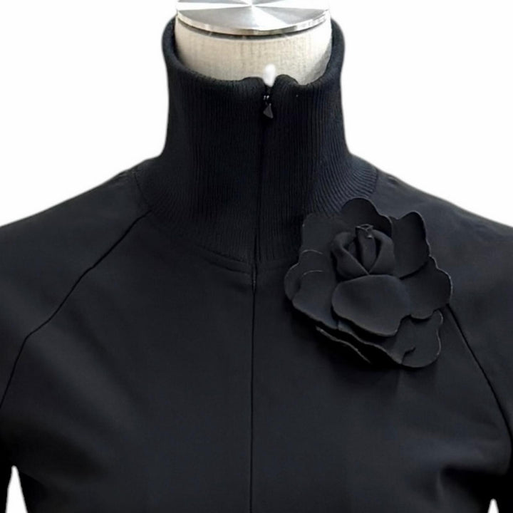 Great VALENTINO one piece black Rayon Women S XB3MJ03V724