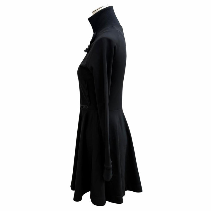 Great VALENTINO one piece black Rayon Women S XB3MJ03V724