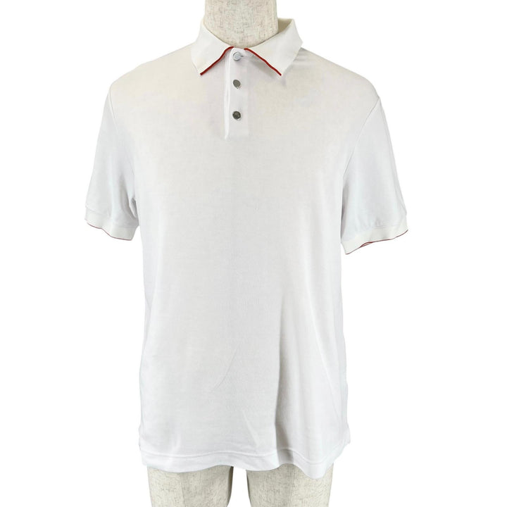 Excellent HERMES Short sleeve polo shirt Double Jeu Serie button L H800271E
