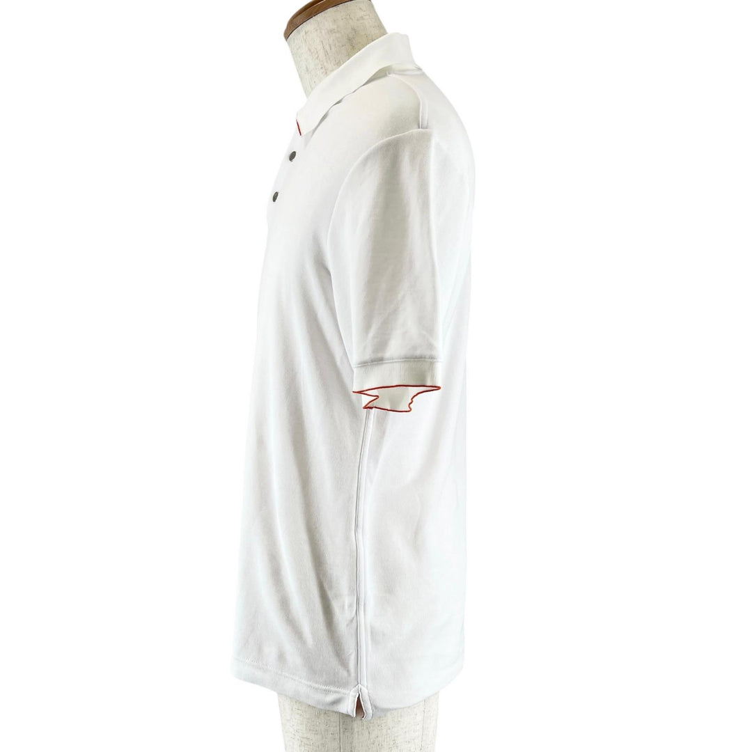 Excellent HERMES Short sleeve polo shirt Double Jeu Serie button L H800271E
