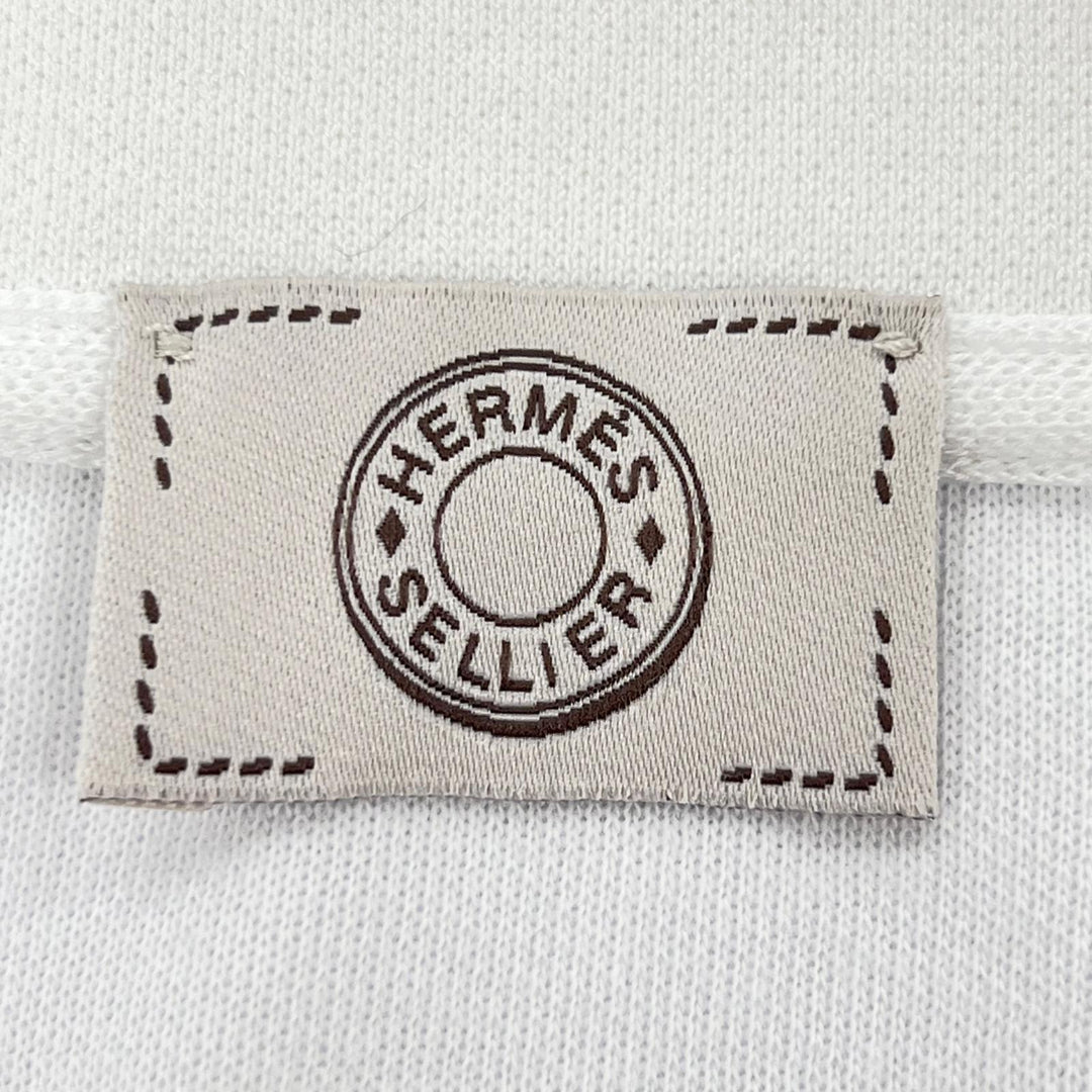 Excellent HERMES Short sleeve polo shirt Double Jeu Serie button L H800271E