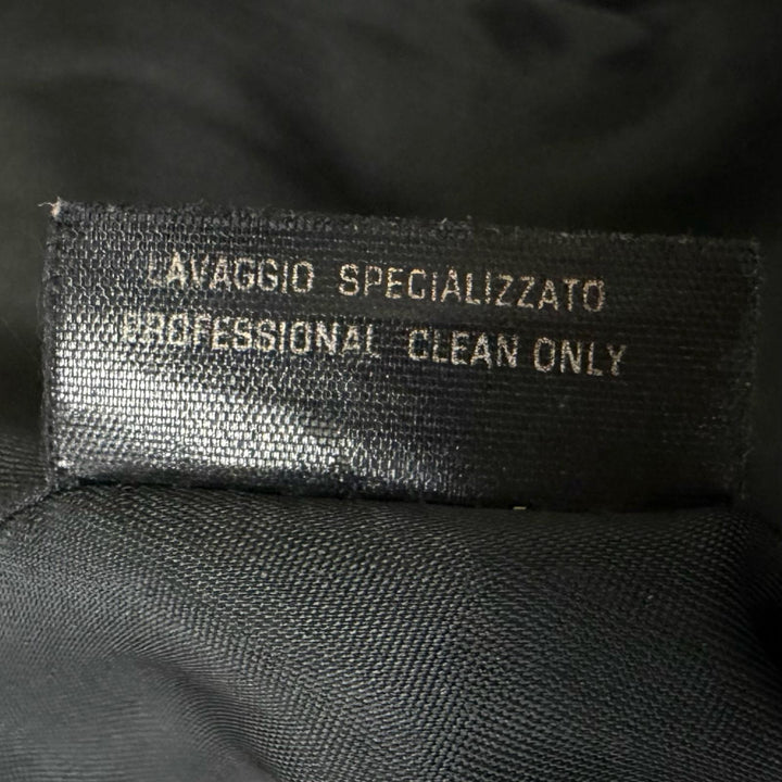 Very Good GUCCI leather jacket black Suede leather mens 52