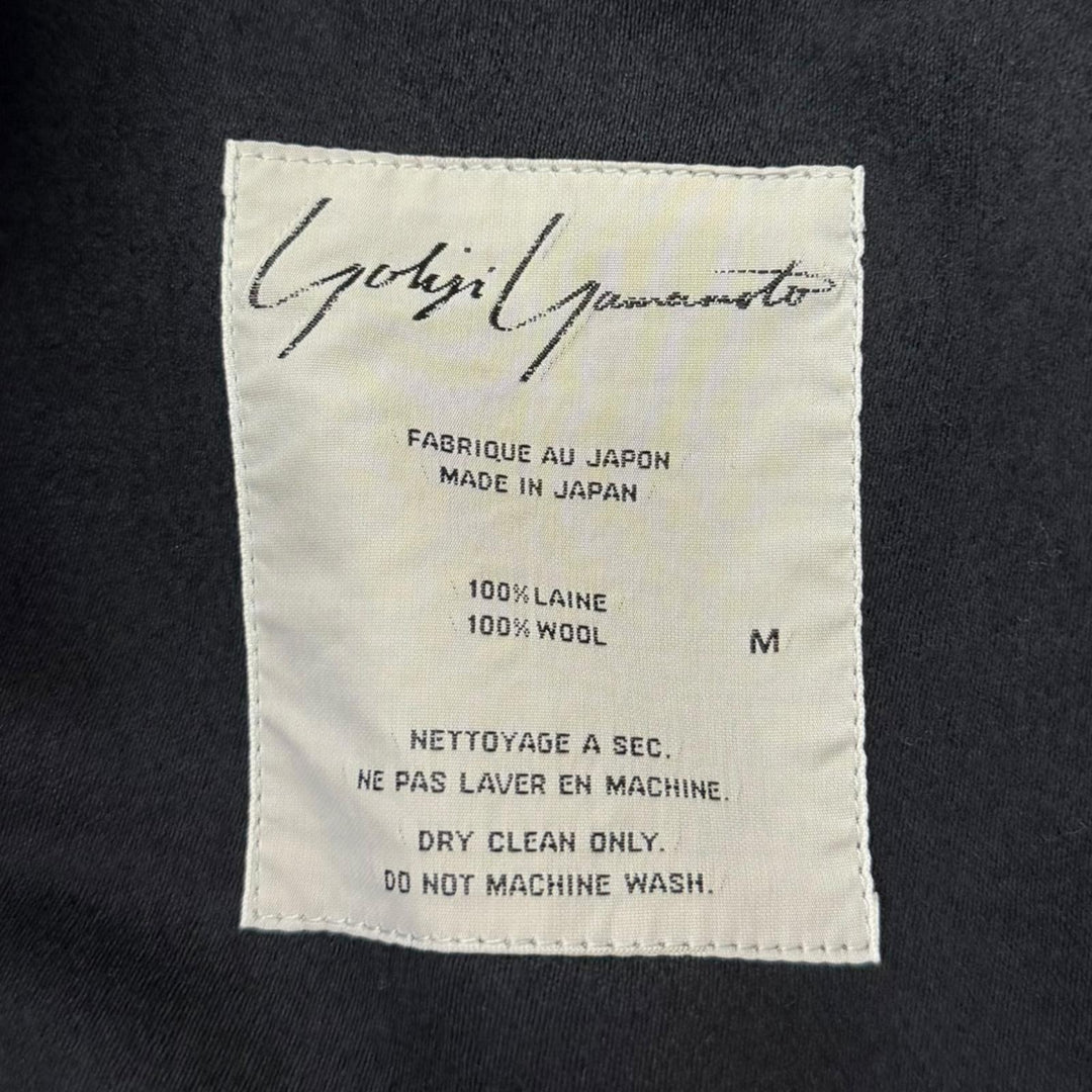 Great Yohji Yamamoto Chester coat 80s-90s Archive Long Jacket black wool mens M