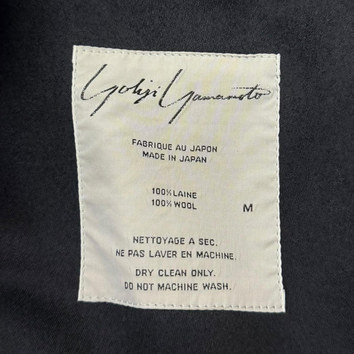 Great Yohji Yamamoto Chester coat 80s-90s Archive Long Jacket black wool mens M