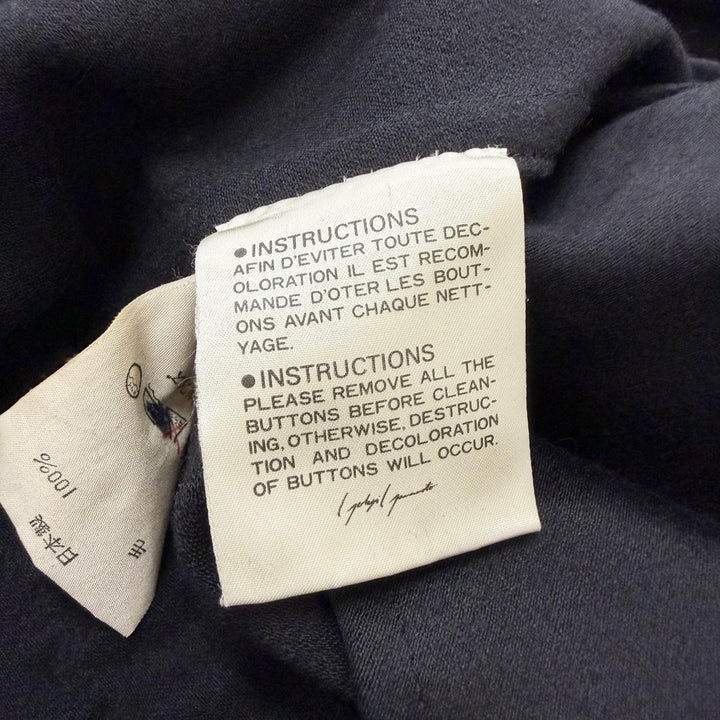 Great Yohji Yamamoto Chester coat 80s-90s Archive Long Jacket black wool mens M