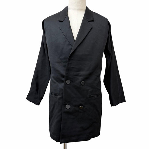 Great Yohji Yamamoto Chester coat 80s-90s Archive Long Jacket black wool mens M