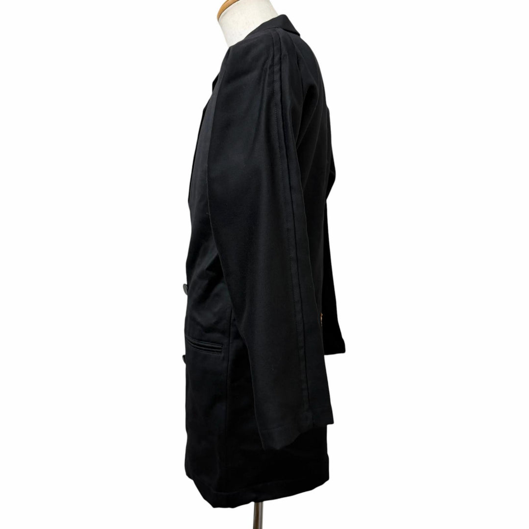 Great Yohji Yamamoto Chester coat 80s-90s Archive Long Jacket black wool mens M