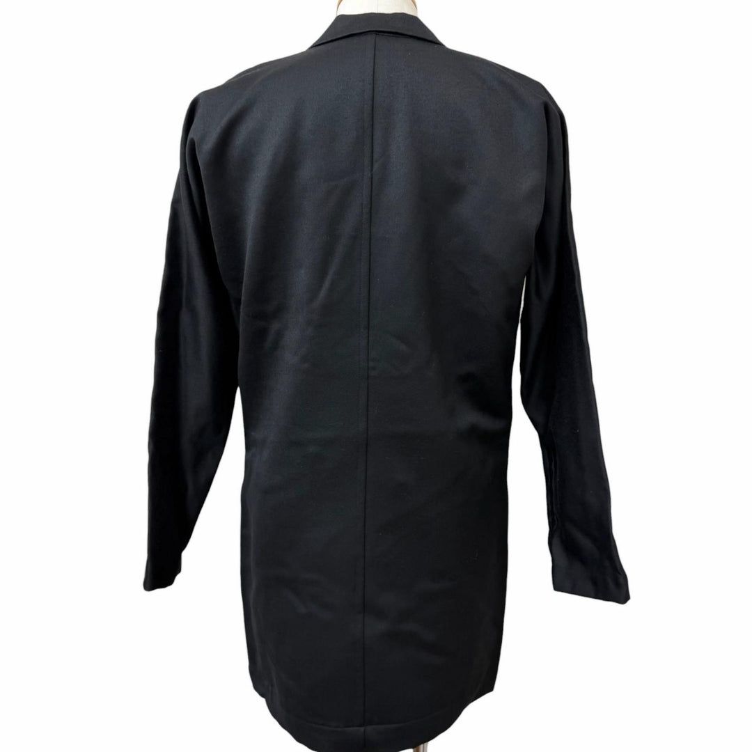 Great Yohji Yamamoto Chester coat 80s-90s Archive Long Jacket black wool mens M