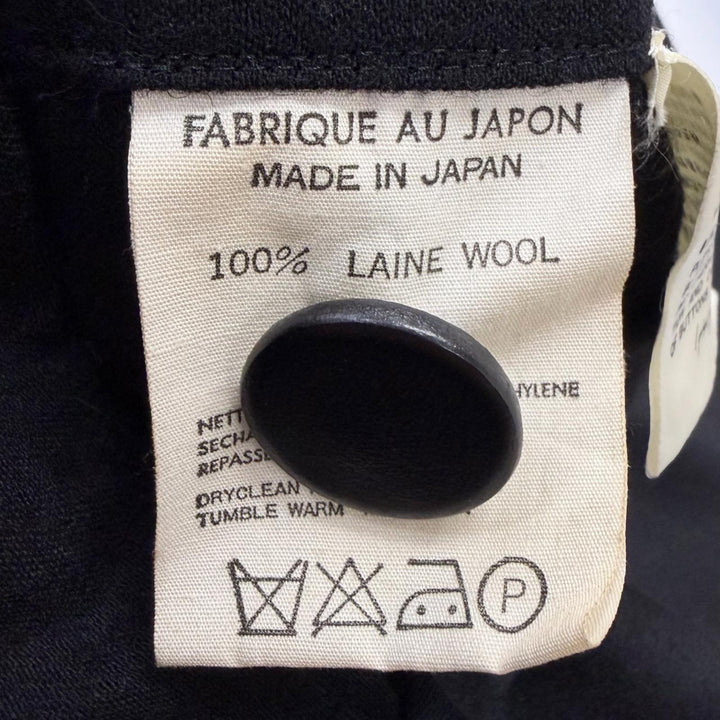 Great Yohji Yamamoto Chester coat 80s-90s Archive Long Jacket black wool mens M