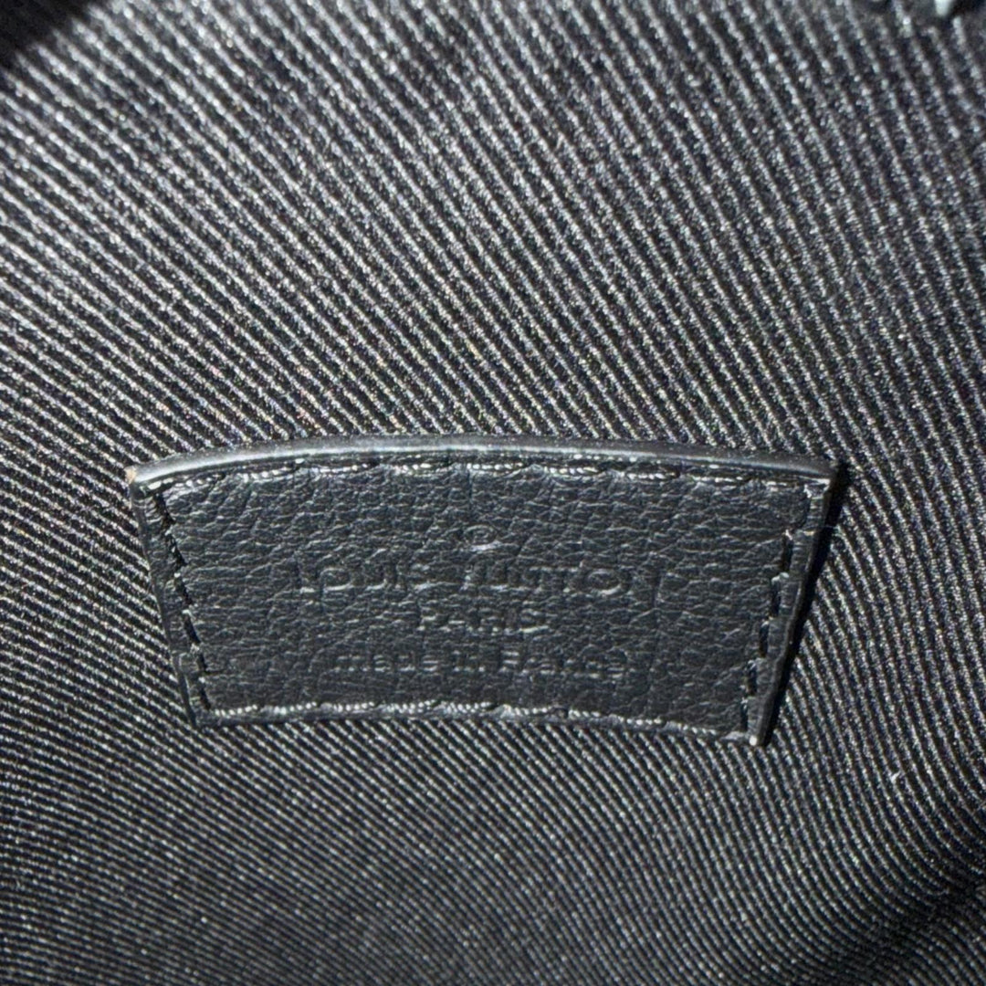 Excellent LOUIS VUITTON Monogram Shadow Lace-Up Leather Pouch