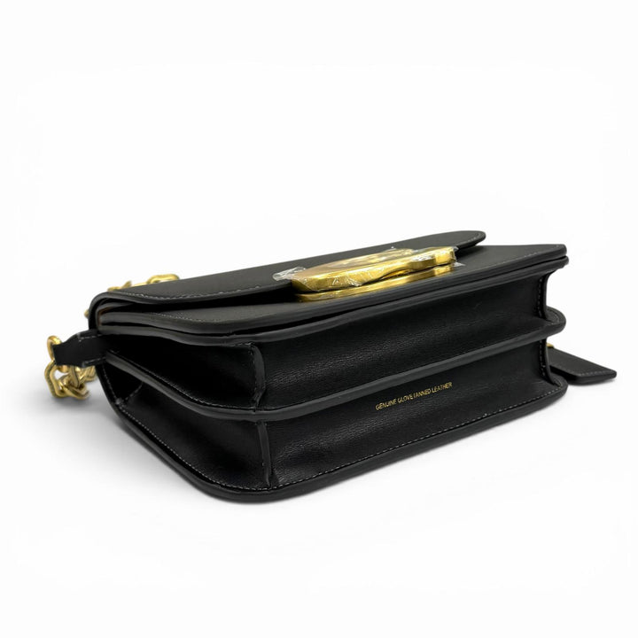 Pristine COACH Shoulder Bag Idol Bag black leather Women CM557