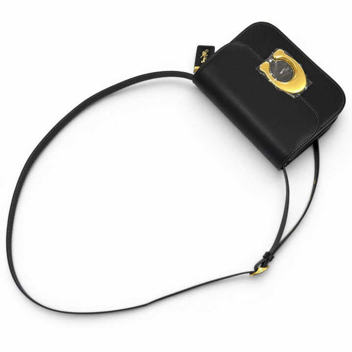 Pristine COACH Shoulder Bag Idol Bag black leather Women CM557