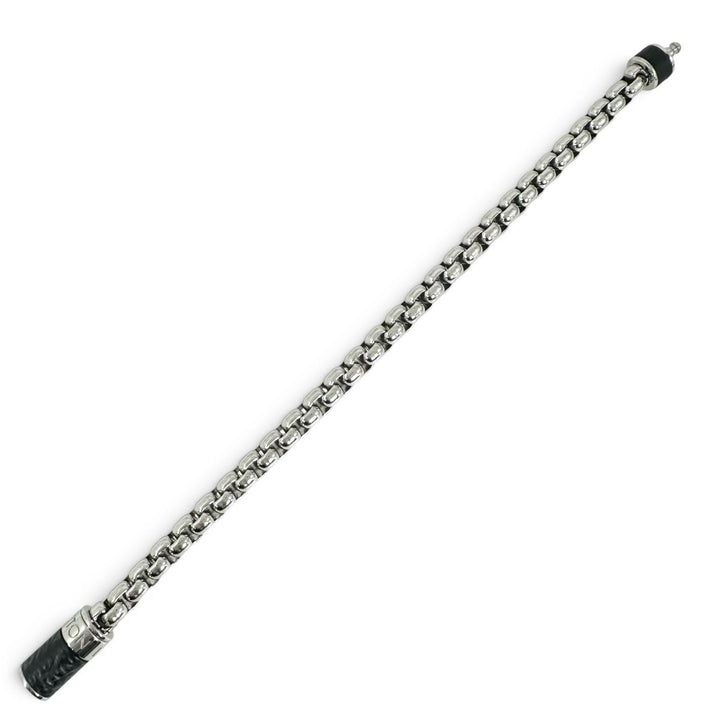 Excellent LOUIS VUITTON bracelet Chain Monogram Eclipse Silver mens M62592