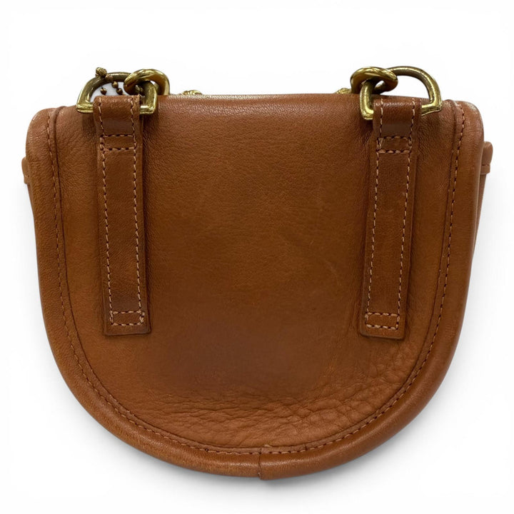 Great COACH Shoulder Bag Old Coach Mini Glove Leather Bag with Charm Brown 9826