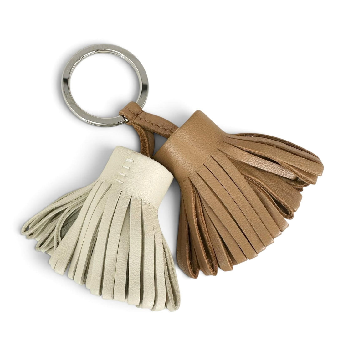 Excellent HERMES charm Carmen Unodos Key ring beige marfa Anyo Miro Women