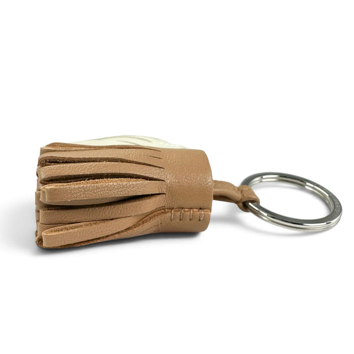 Excellent HERMES charm Carmen Unodos Key ring beige marfa Anyo Miro Women