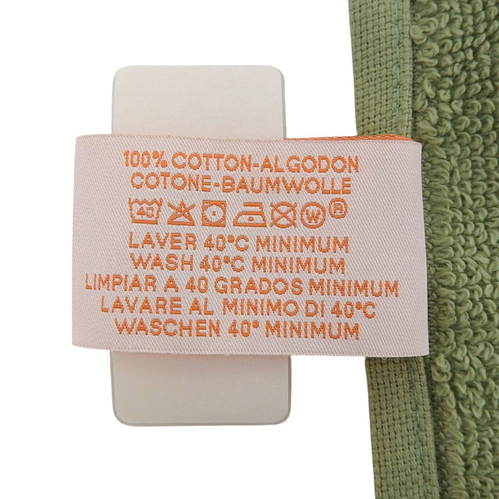 Pristine HERMES towel Yachting Thalassa With fringe green cotton Women