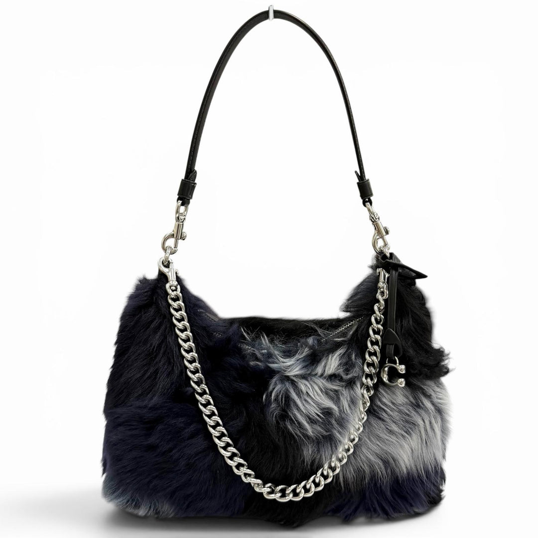Excellent COACH Shoulder Bag Juliet Shoulder Bag 25 Patchwork Calf leather CW646