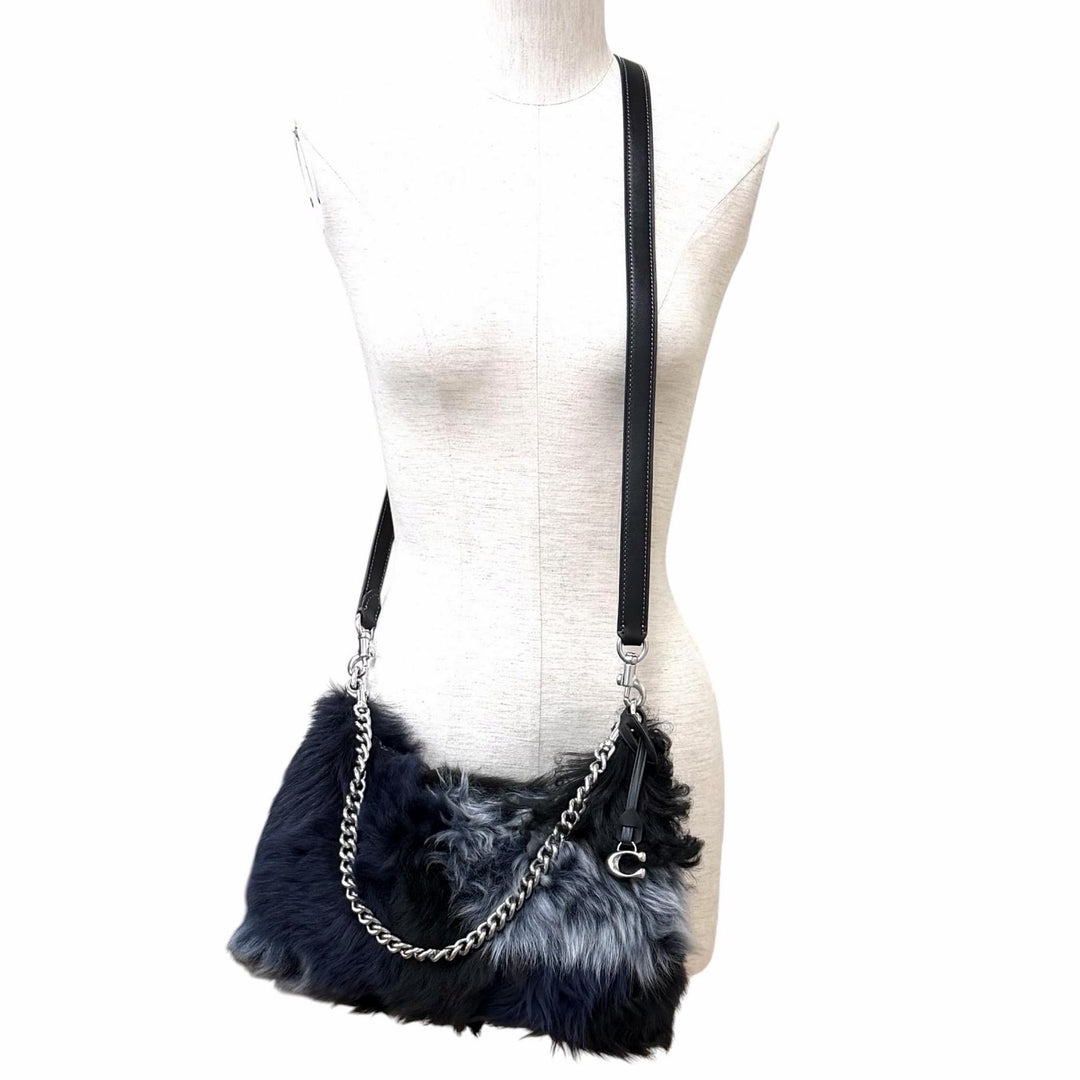 Excellent COACH Shoulder Bag Juliet Shoulder Bag 25 Patchwork Calf leather CW646