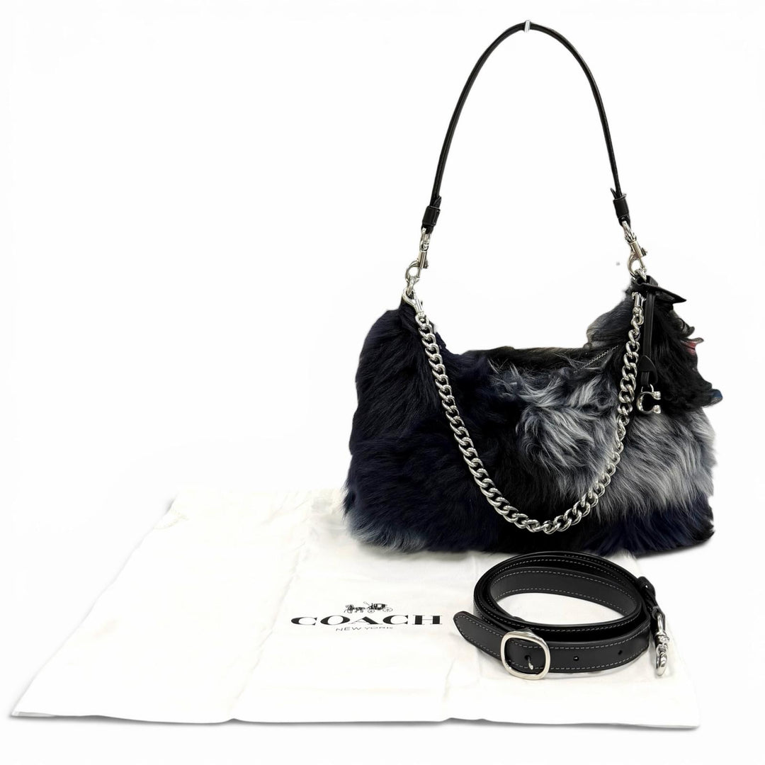 Excellent COACH Shoulder Bag Juliet Shoulder Bag 25 Patchwork Calf leather CW646