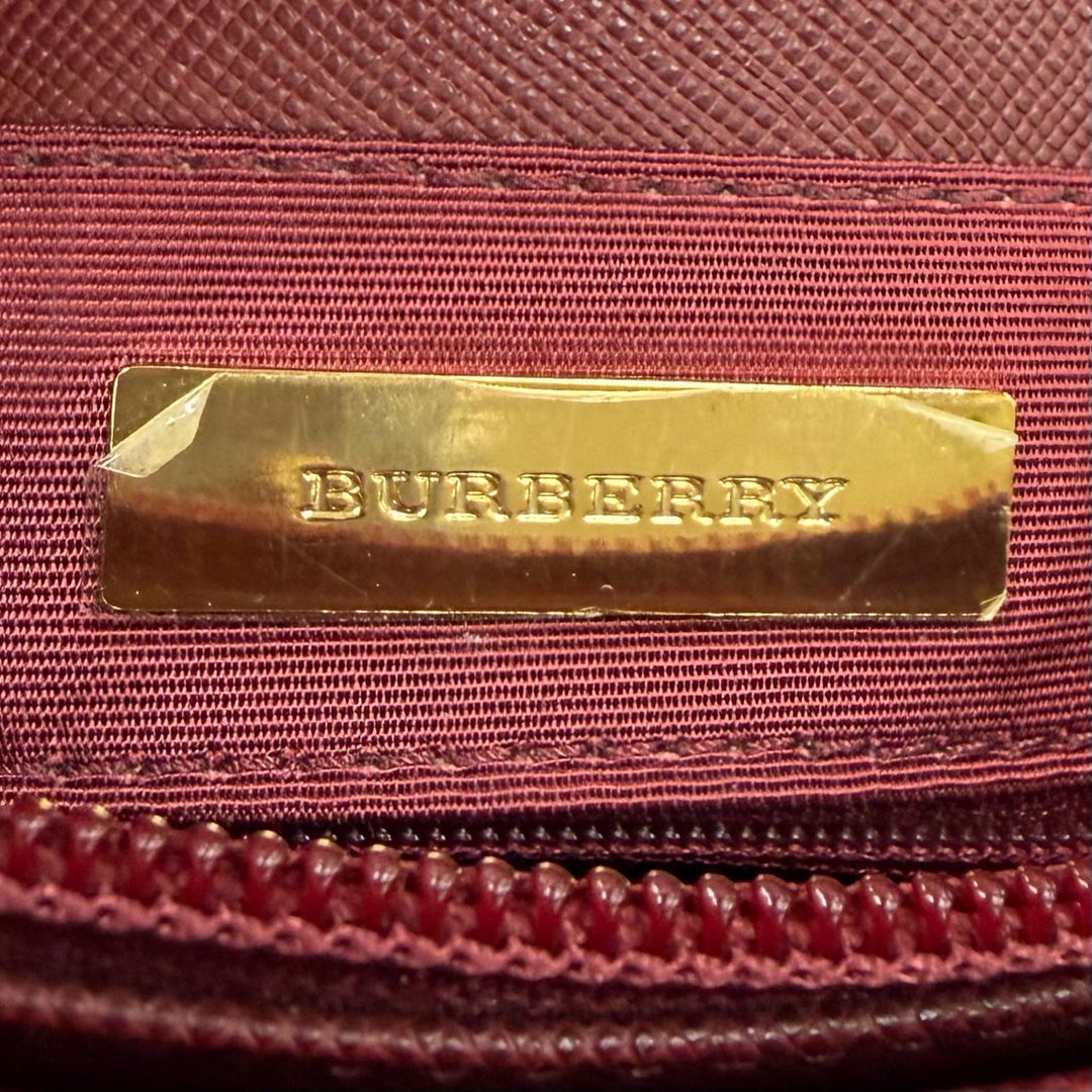 Excellent BURBERRY Tote Bag vintage beige leather Women