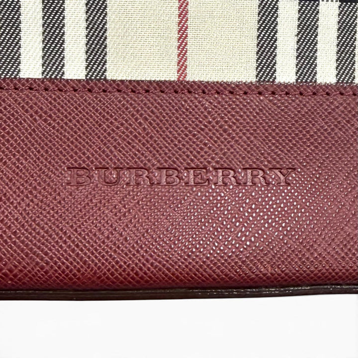 Excellent BURBERRY Tote Bag vintage beige leather Women