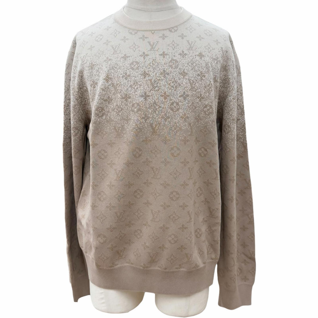 Pristine LOUIS VUITTON sweat beige cotton mens L