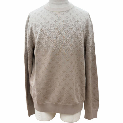 Pristine LOUIS VUITTON sweat beige cotton mens L