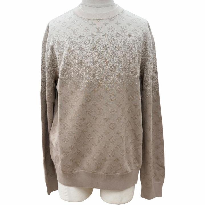 Pristine LOUIS VUITTON sweat beige cotton mens L