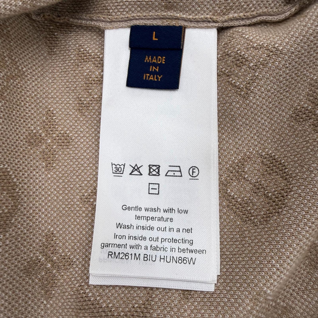 Pristine LOUIS VUITTON sweat beige cotton mens L