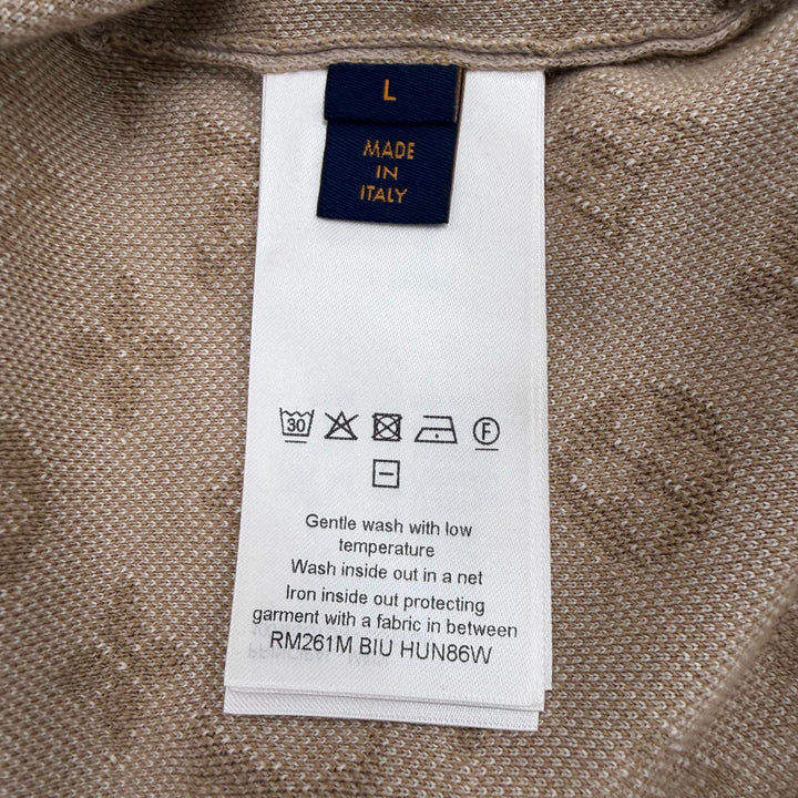 Pristine LOUIS VUITTON sweat beige cotton mens L