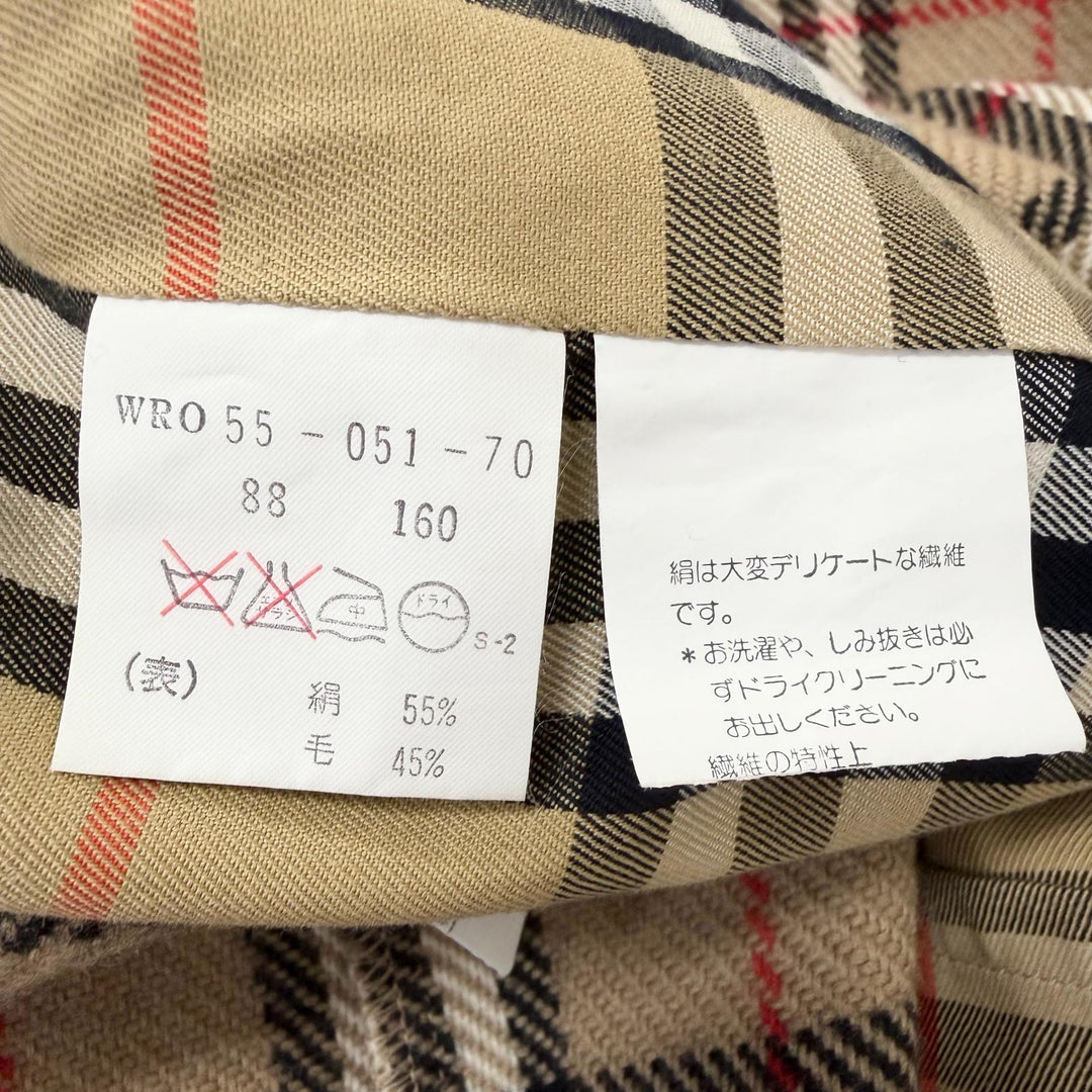 Excellent Burberrys coat Nova Check Pattern with Cashmere Liner iridescent