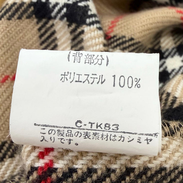 Excellent Burberrys coat Nova Check Pattern with Cashmere Liner iridescent