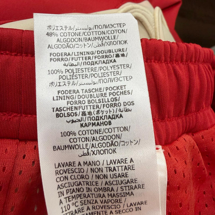 Pristine GUCCI Pants Neoprene Web Stripe Side Logo Track Pants Red