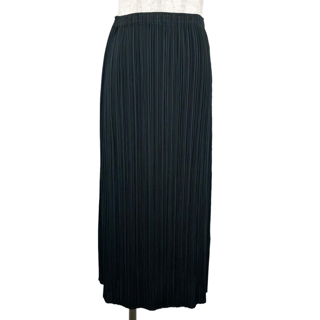 Excellent PLEATS PLEASE skirt Pleated long black polyester Women 1 PP55-JG102