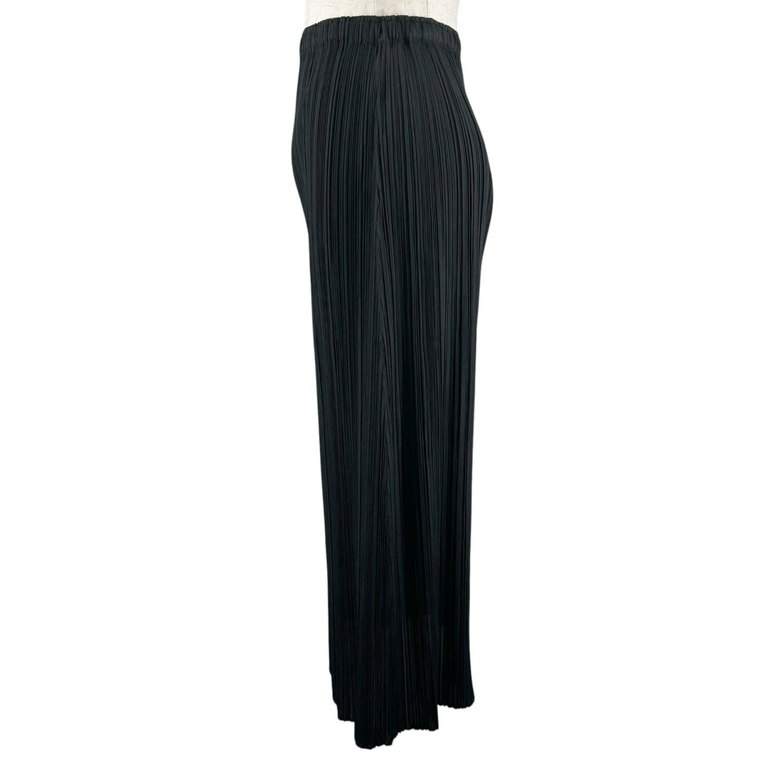 Excellent PLEATS PLEASE skirt Pleated long black polyester Women 1 PP55-JG102