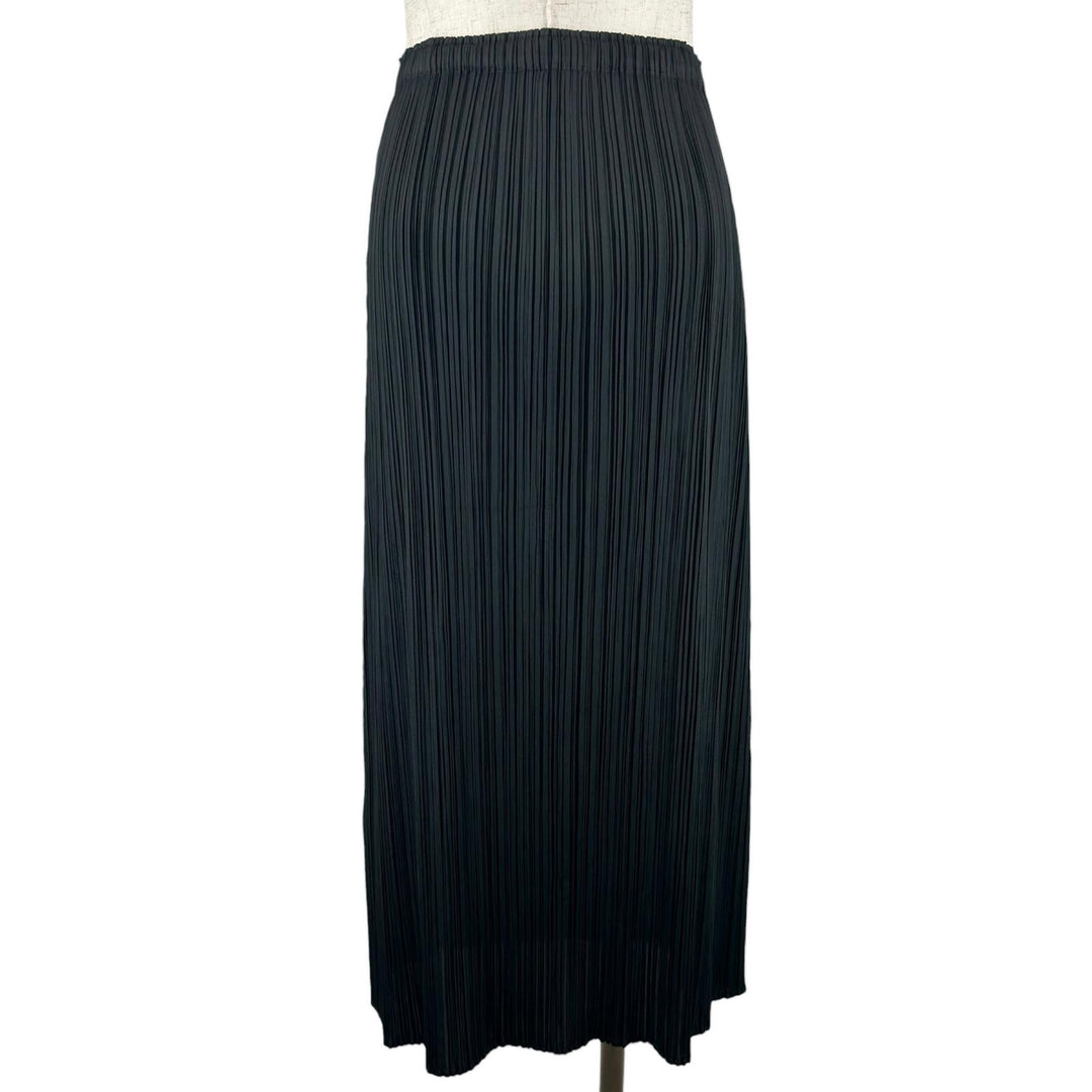 Excellent PLEATS PLEASE skirt Pleated long black polyester Women 1 PP55-JG102