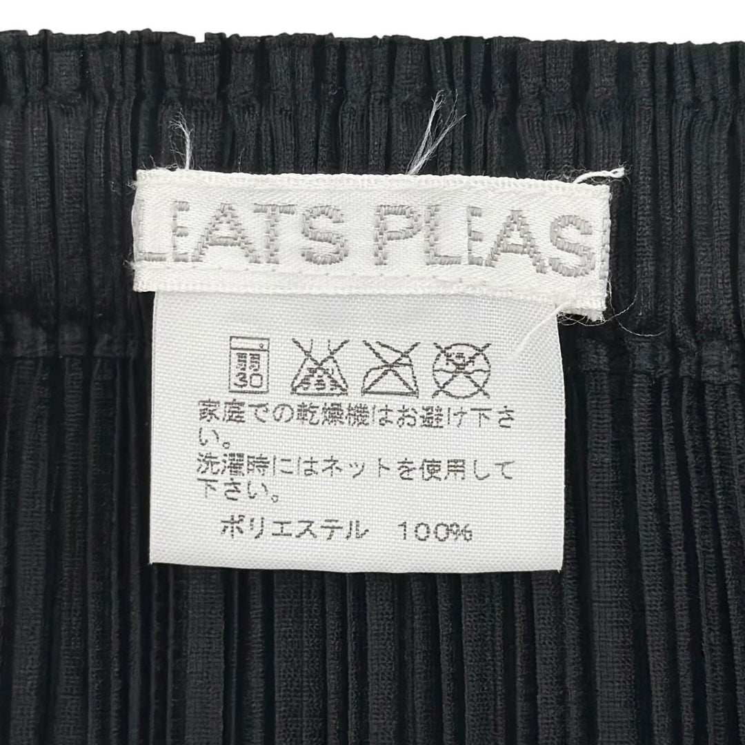 Excellent PLEATS PLEASE skirt Pleated long black polyester Women 1 PP55-JG102