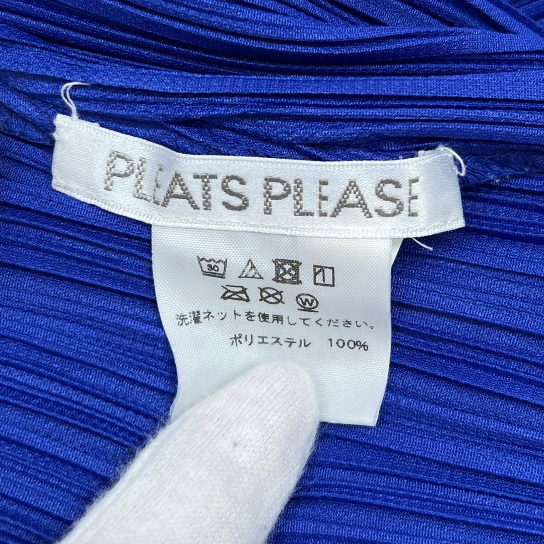 Great PLEATS PLEASE one piece Pleated blue polyester Women 4 PP73-JT223