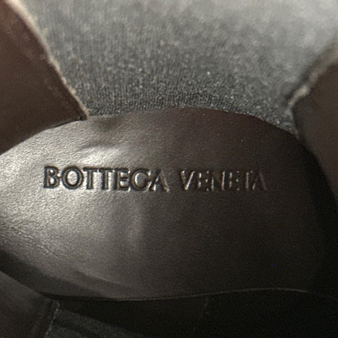 Great BOTTEGAVENETA Knee-high boots Lug sole side gore lug boots black 36