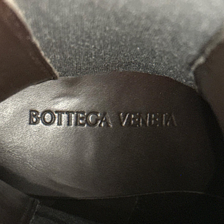 Great BOTTEGAVENETA Knee-high boots Lug sole side gore lug boots black 36