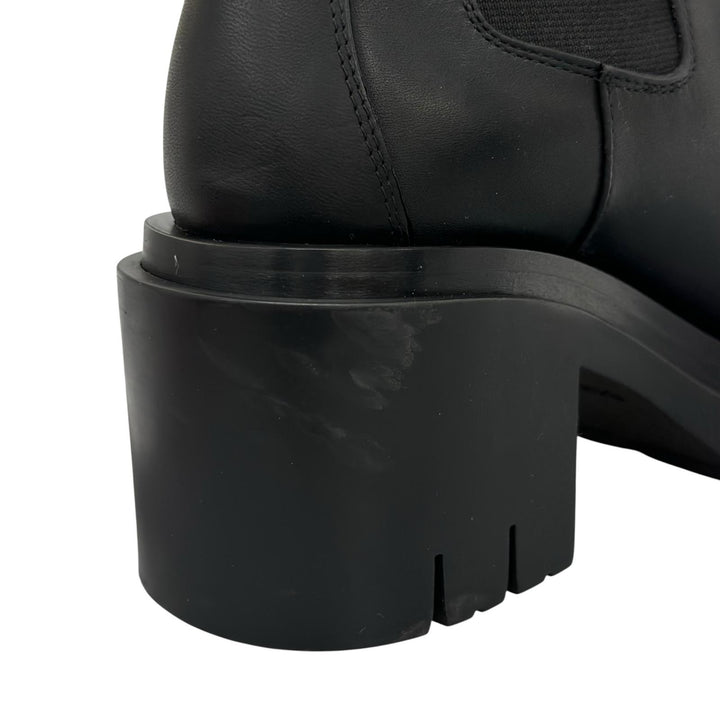 Great BOTTEGAVENETA Knee-high boots Lug sole side gore lug boots black 36