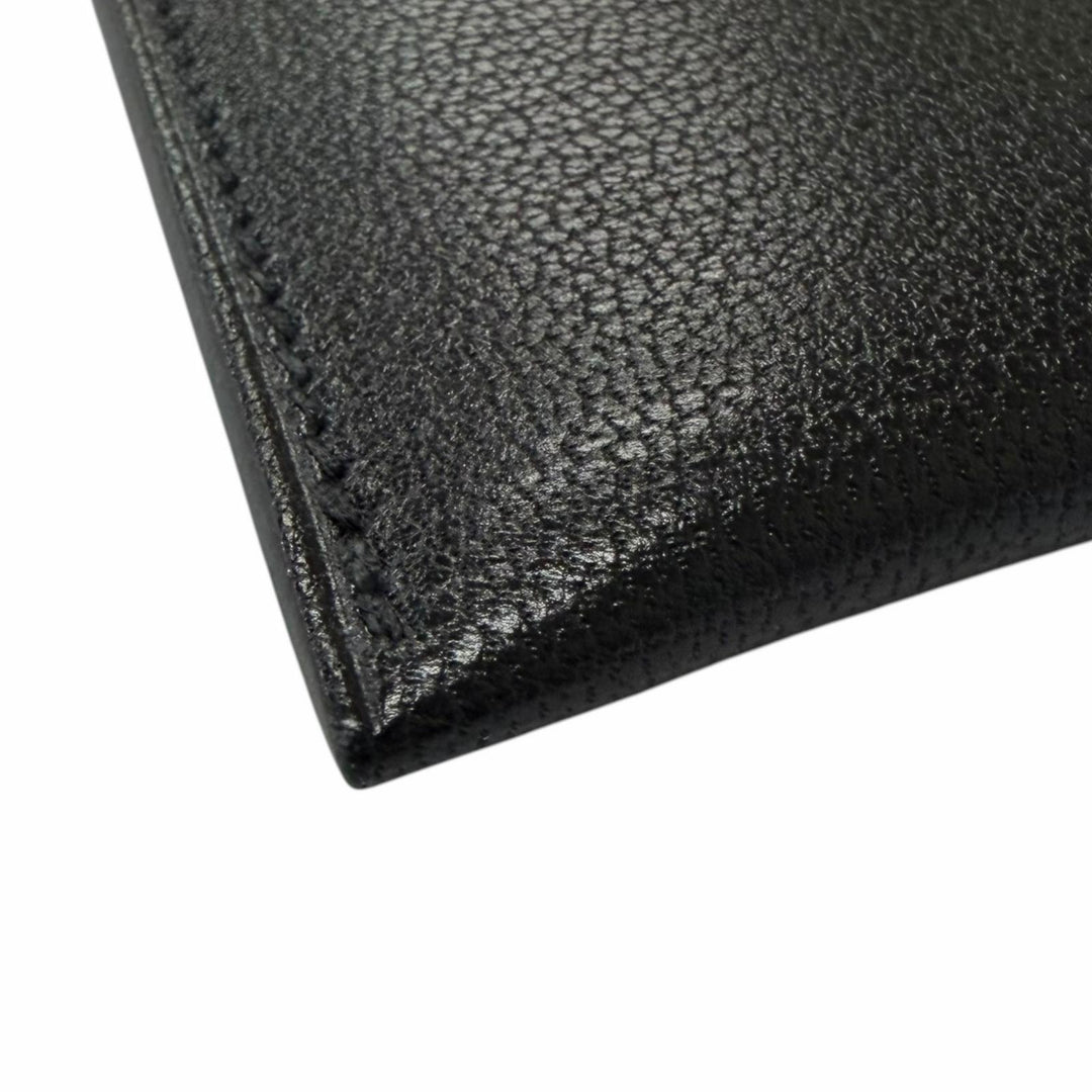 Excellent HERMES Card Case Iliad Crude cell black Shave mens