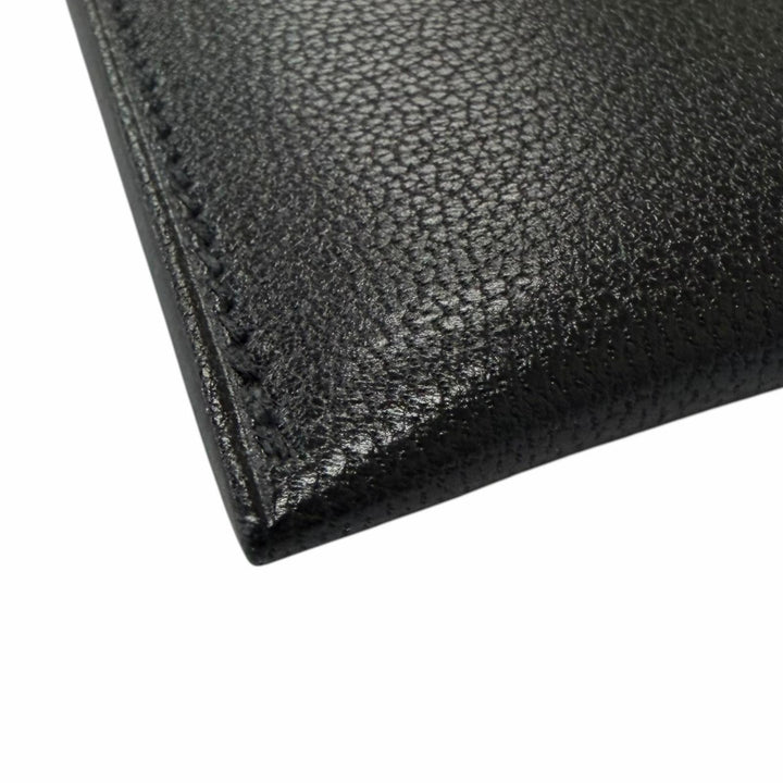 Excellent HERMES Card Case Iliad Crude cell black Shave mens