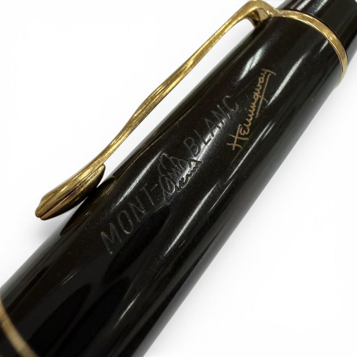 Very Good MONTBLANC Ballpoint pen Author Series 1992: Hemingway black mens