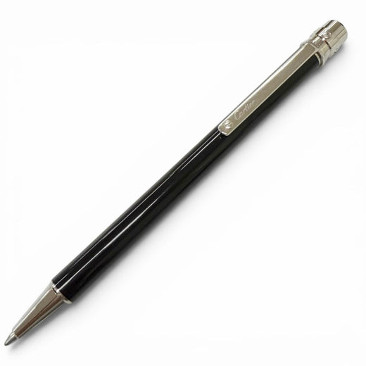 Excellent Cartier Ballpoint pen Santos de Cartier Twist Type black lacquer mens