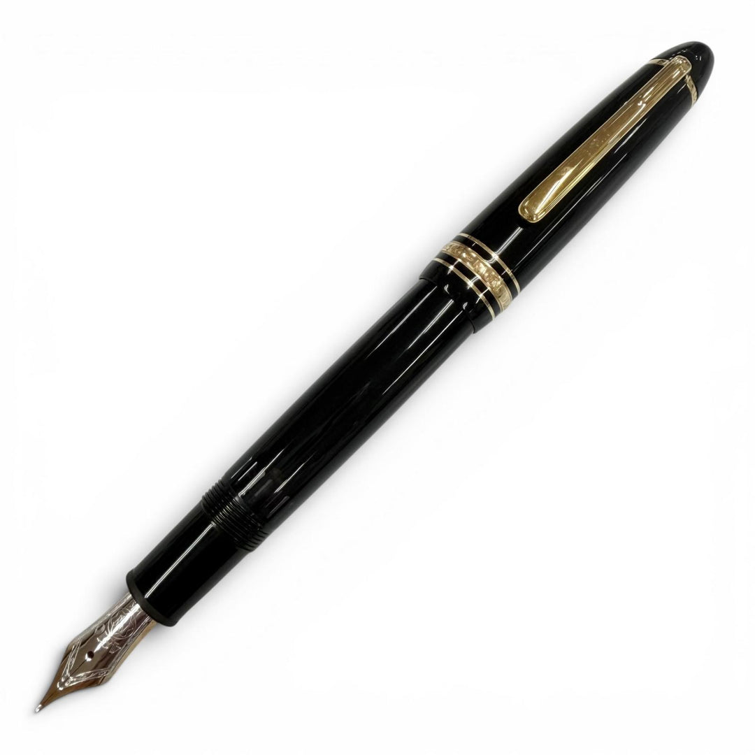 Great MONTBLANC fountain pen Meisterstück 146 white star black 14K mens